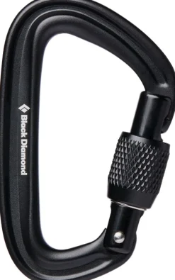 Black Diamond Liteforge Screwgate Carabiner Black -Erittain Kevyt Karbiini