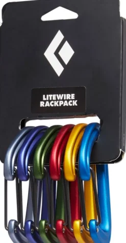 Black Diamond Litewire Rackpack Varikoodatut Karabiinihaat, 6 Kpl