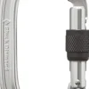 Black Diamond Oval Keylock Screwgate Biner Lukittava Karbiini, Hopea