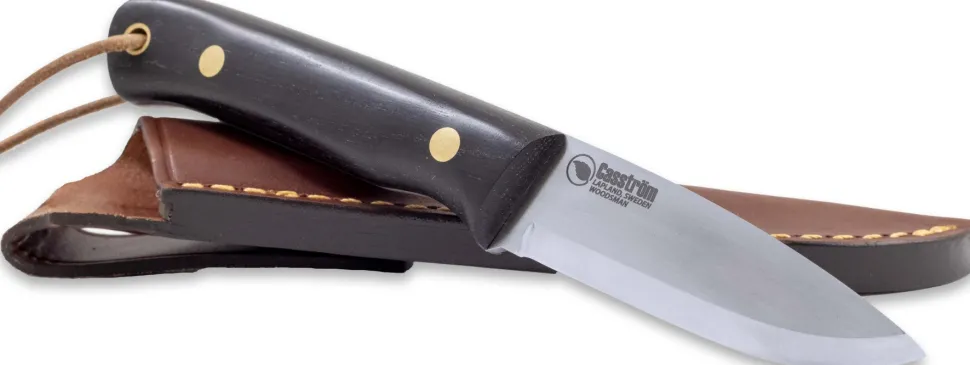 Casstrom Woodsman Sleipner Puukko Kipinaraudalla, Scandi