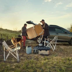 Dometic Compact Camp Table Bamboo Taitettava Retkipoyta