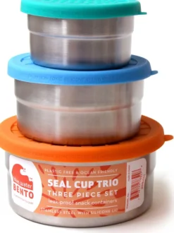 Ecolunchbox Seal Cup Trio 3-Pack Nestetiiviit Rasiat