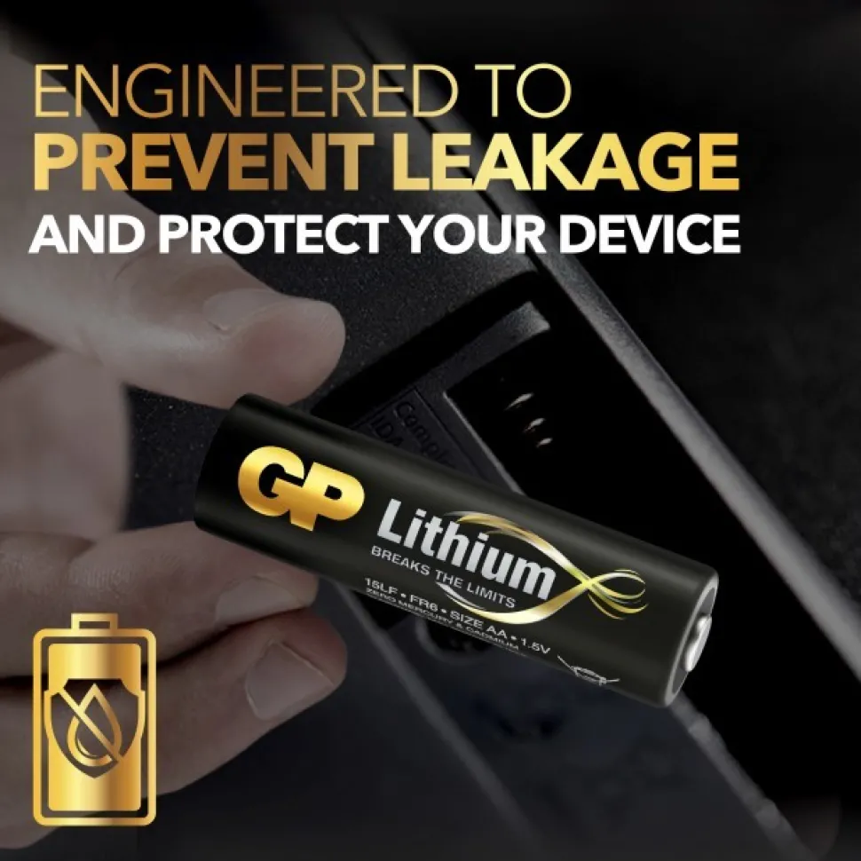 Gp Aa-Litiumparistot 1.5V 15Lf-2U4 4-Pack