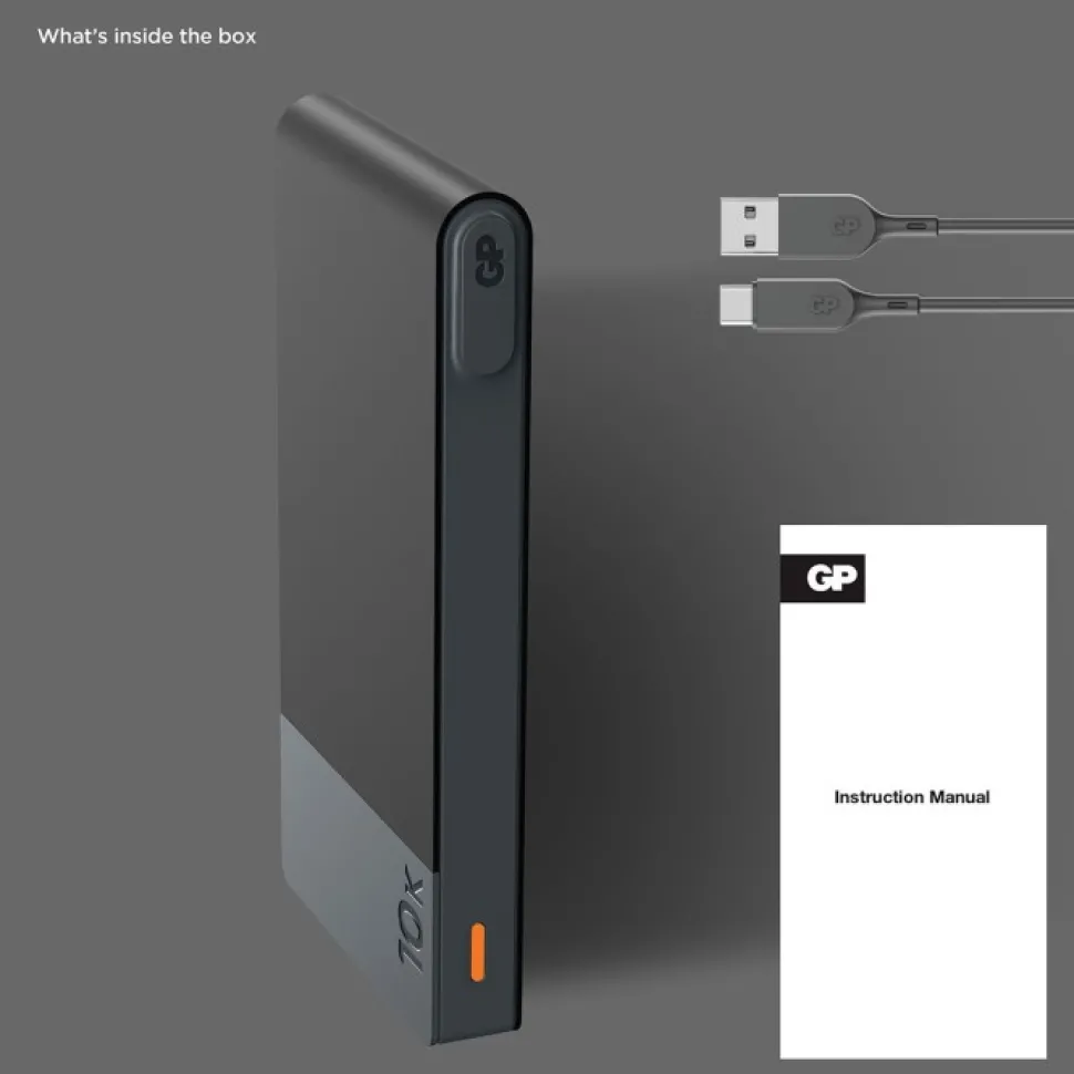 Gp Powerbank M2 10000 Mah Varavirtalahde, Musta