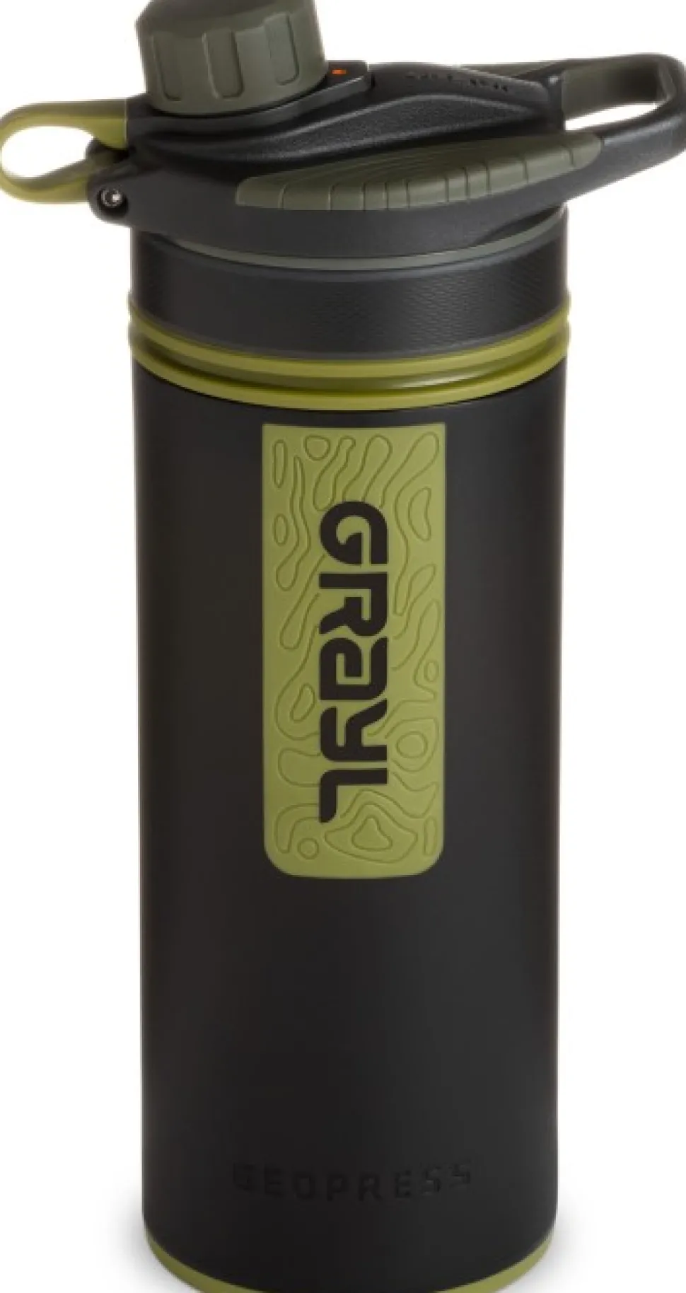 Grayl Geopress Purifier Bottle Vedensuodatin, Camo Black