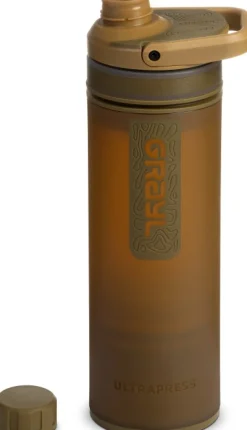 Grayl Ultrapress Purifier Bottle Vedensuodatin, Coyote Brown