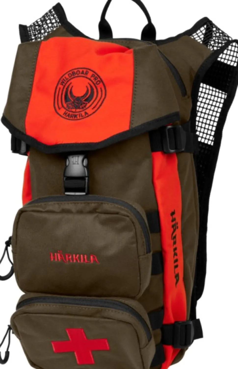 Harkila Wildboar Pro Metsästysreppu, 12 L, Tummanvihrea/Oranssi