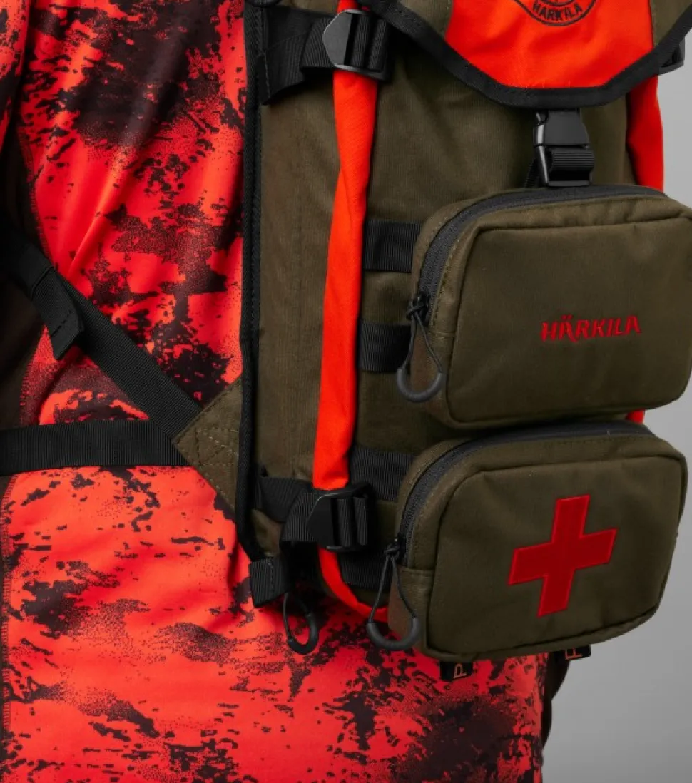 Harkila Wildboar Pro Metsästysreppu, 12 L, Tummanvihrea/Oranssi