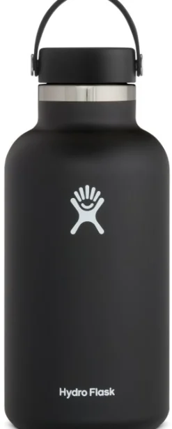 Hydroflask Insulated Wide Mouth Flex Juomapullo, 1900Ml, Musta