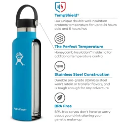 Hydroflask Standard Mouth Flex 710 Ml Black