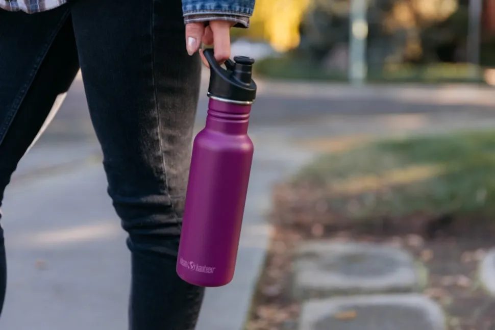 Klean Kanteen Classic Narrow Juomapullo Sporttikorkilla, 532 Ml, Violetti