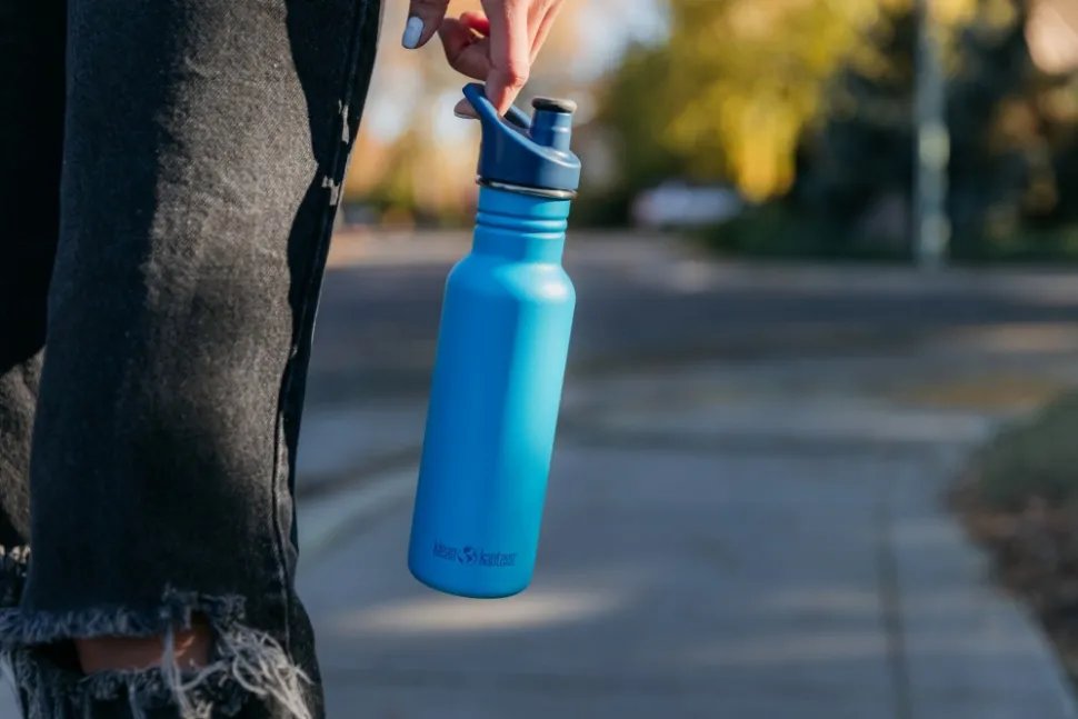Klean Kanteen Classic Narrow Juomapullo Sporttikorkilla, 532 Ml, Sininen