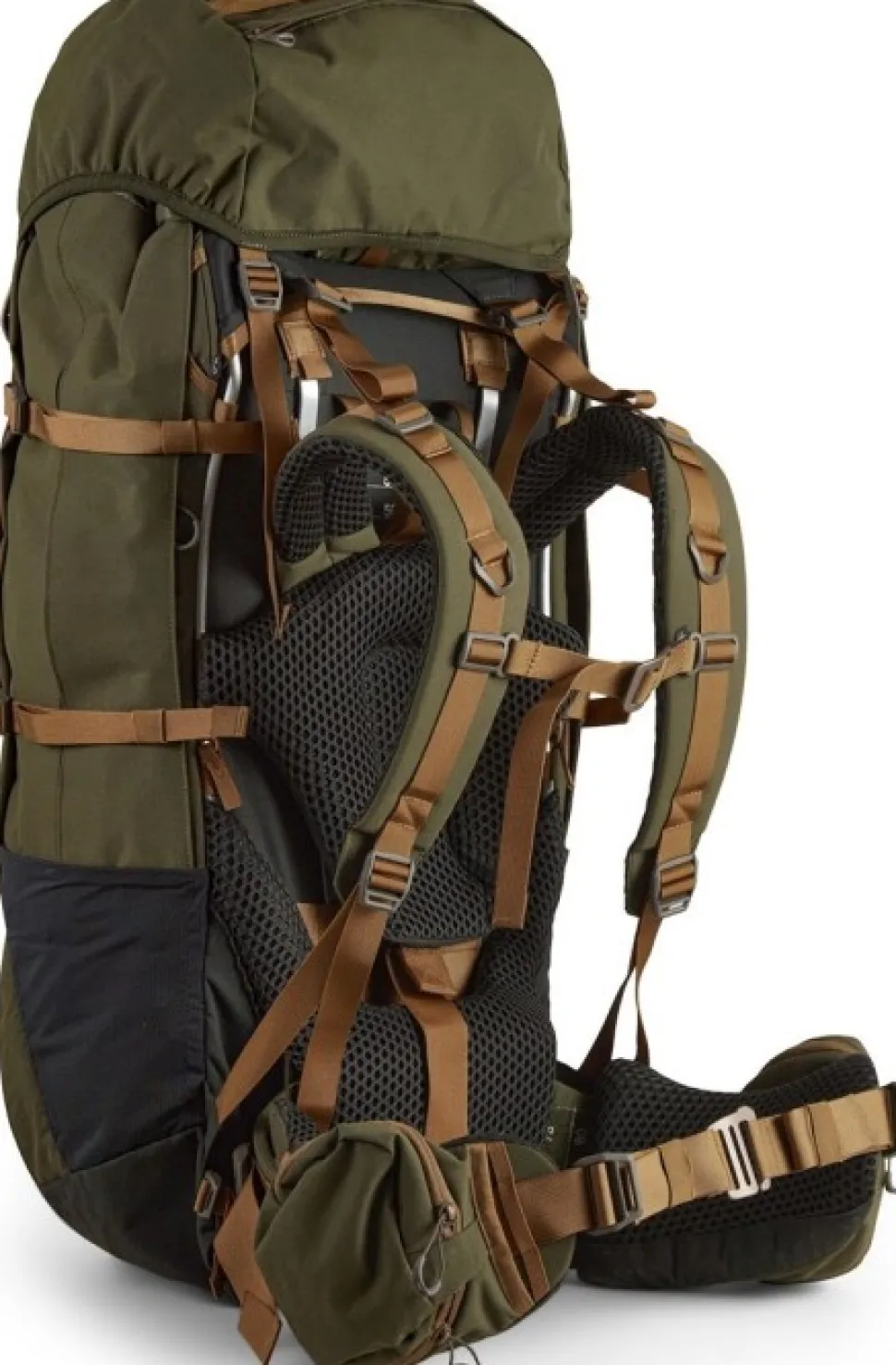 Lundhags Saruk Pro 90 L Regular Long Rinkka, Maastonvihrea