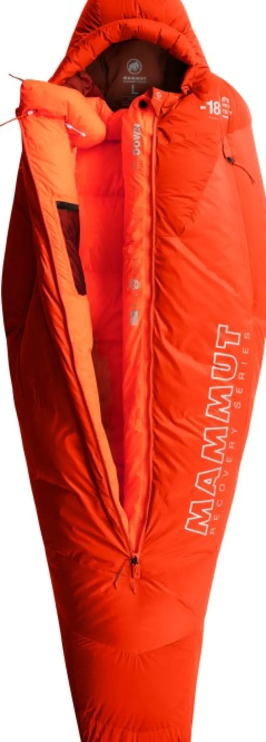 Mammut Protect Down Bag -Untuvamakuupussi -18°C, Safety Orange