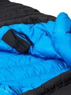 Marmot Paiju Down -12°C Long Left Zip Black/Clear Blue Unisex