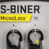 Nite Ize S-Biner Microlock Stainless Steel 2-Pack Black