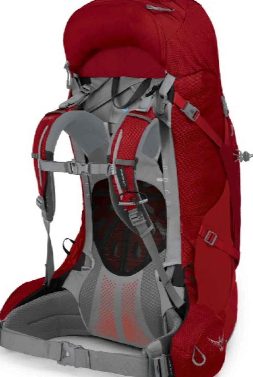 Osprey Ariel Plus 60 Naisten Rinkka, Punainen