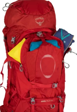 Osprey Ariel Plus 60 Naisten Rinkka, Punainen