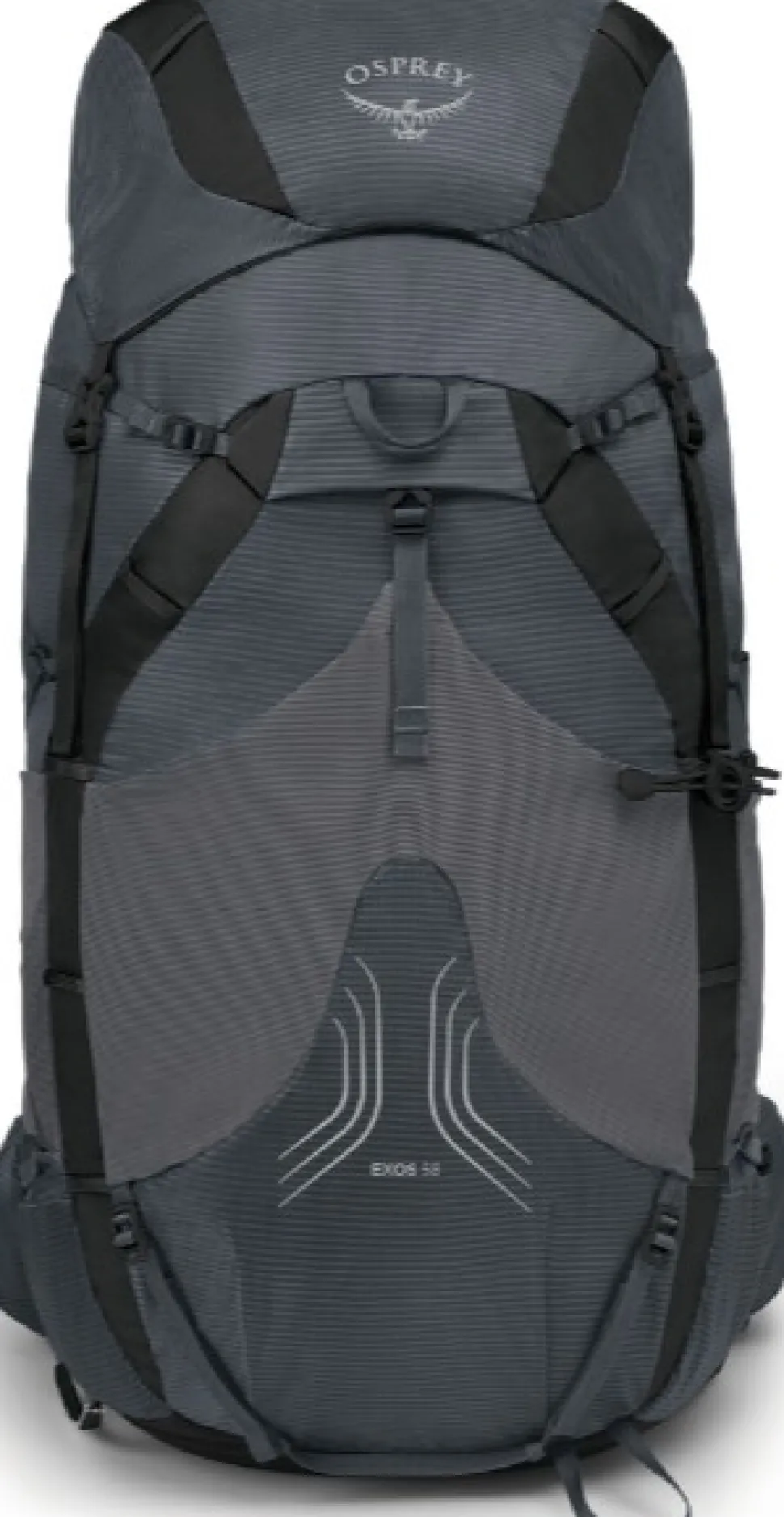 Osprey Exos 58 Rinkka, Harmaa