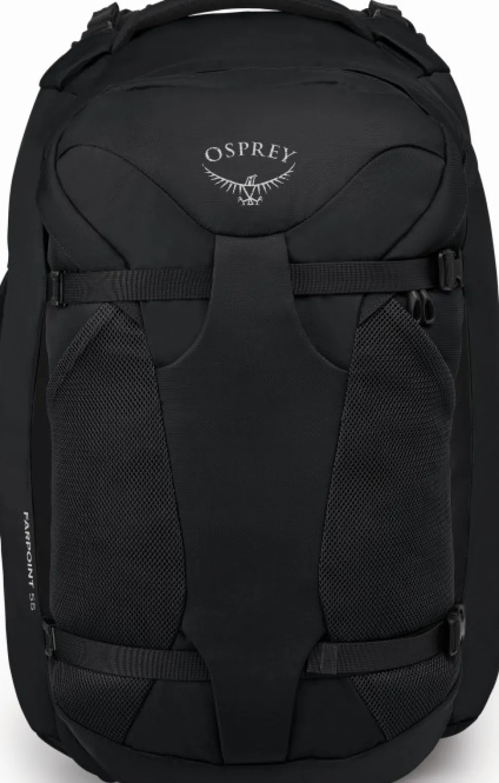 Osprey Farpoint 55 Matkailurinkka, Musta