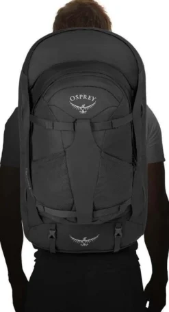 Osprey Farpoint 70 Matkailurinkka, Musta