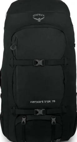 Osprey Farpoint Trek Rinkka 75L, Musta
