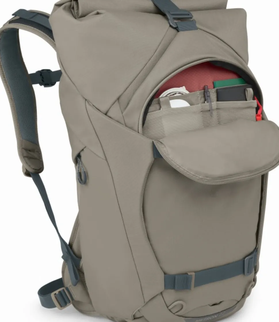 Osprey Metron Roll Top Pack Reppu, Harmaaruskea