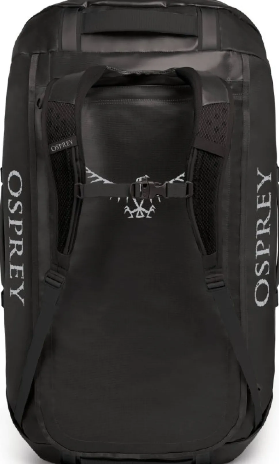 Osprey Transporter 120 Varustekassi Kantosysteemilla, Musta