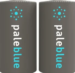Pale Blue Li-Ion Ladattavat C Paristot, 2 Kpl
