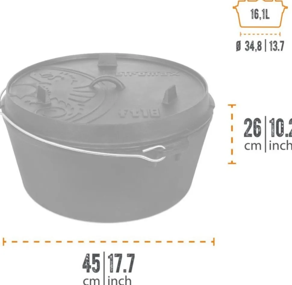 Petromax Dutch Oven 16,1 Litraa Ft18