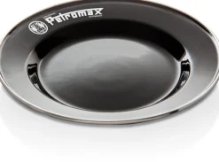 Petromax Enamel Plates 22 Cm Black 2-Pack
