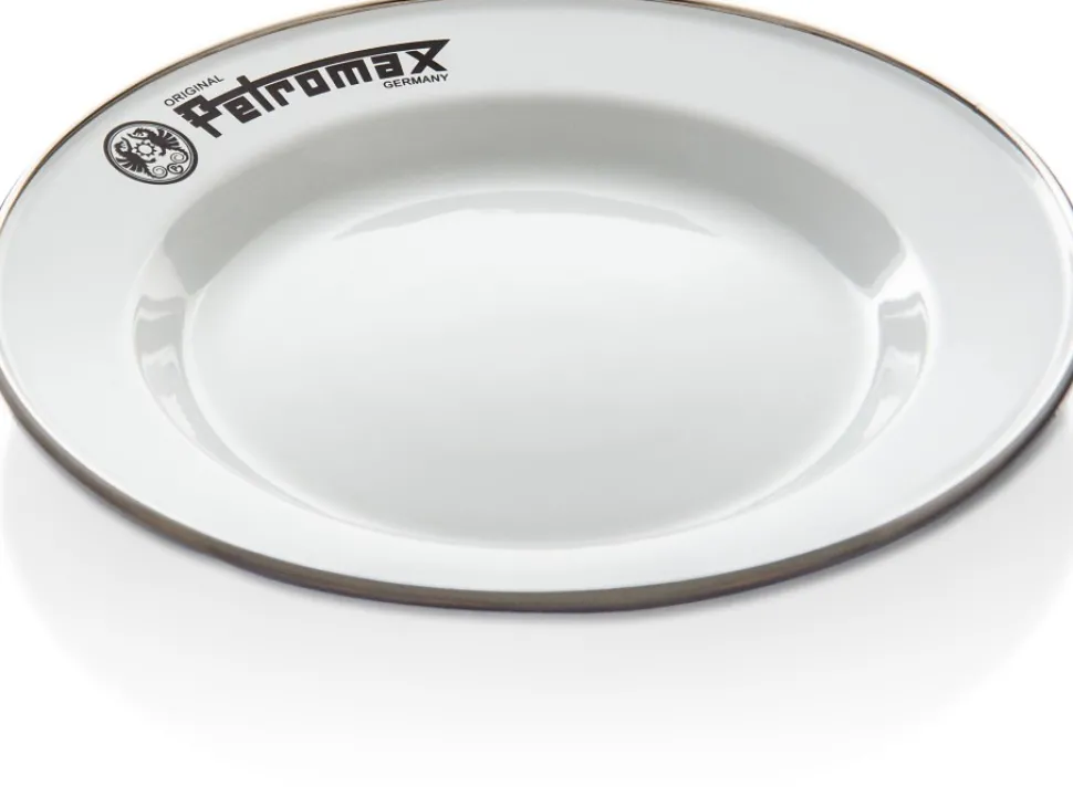 Petromax Enamel Plates 22 Cm White 2-Pack