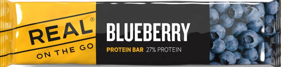 Real On The Go Protein Bar Blueberry & Blackberry Proteiinipatukka