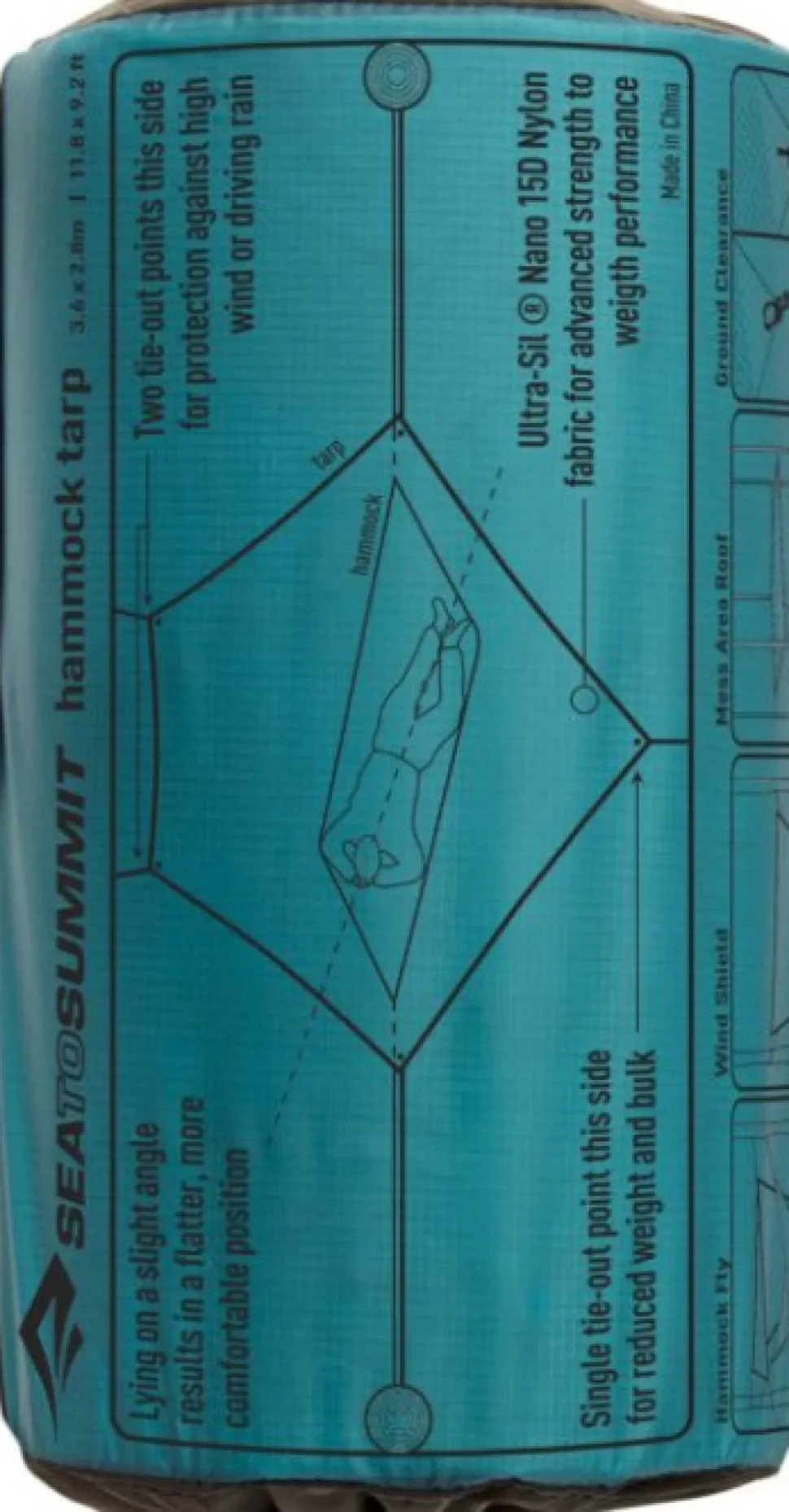 Sea To Summit Hammock Accessories Ultralight Tarp 15D Blue