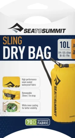 Sea To Summit Kuivapussi, Sling Drybag, 10L, Keltainen