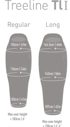 Sea To Summit Sleepbag Down Treeline Tli -3°C Regular Unisex