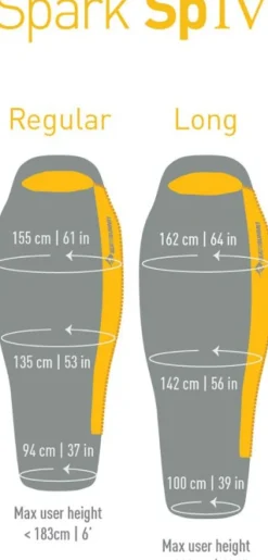 Sea To Summit Sleeping Bag Down Spark Spiv -15°C Long Unisex