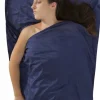 Sea To Summit Sleepliner Silkcotton Mummy With Hood Navy Blue