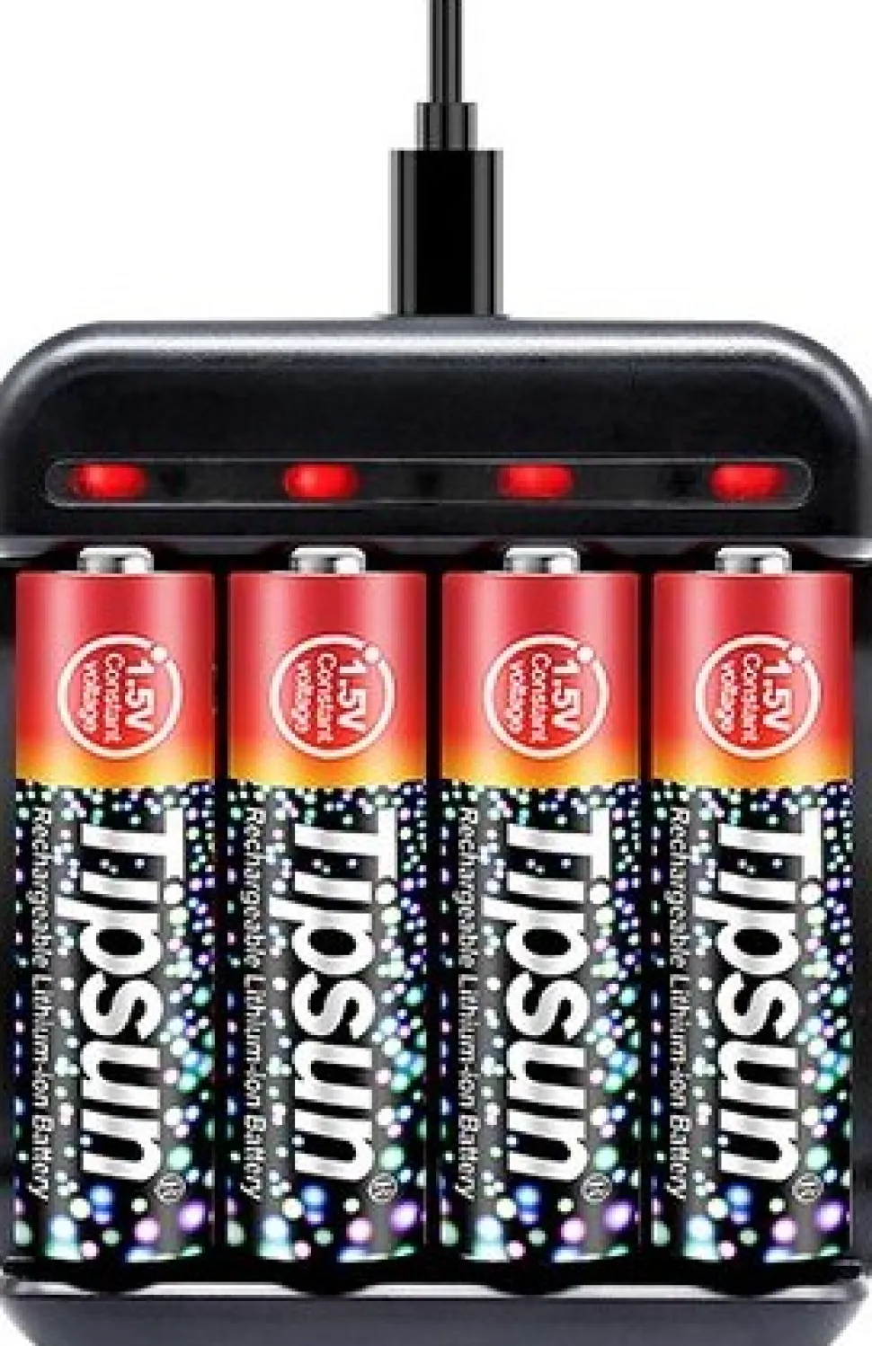 Tipsun 1.5V Aa Ladattava Akkupaketti, Lithium-Ion
