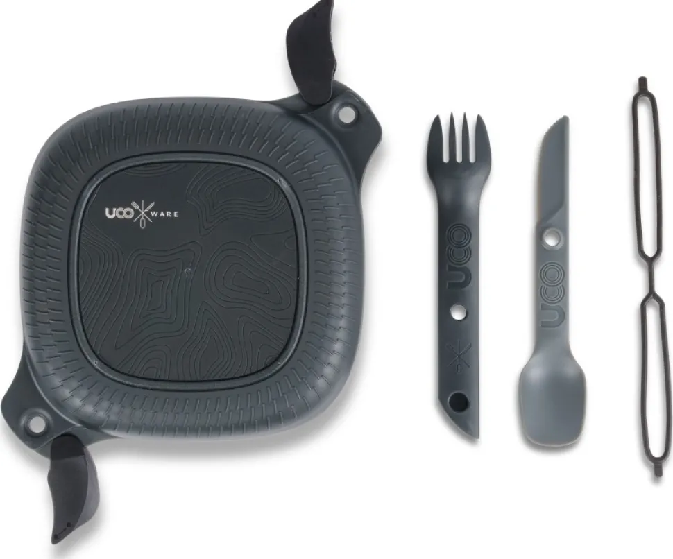 Uco Mess Kit Eco Rasiasetti (Sis. Luha), Tummanharmaa