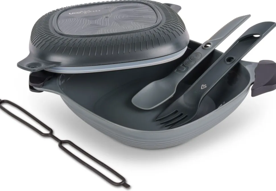 Uco Mess Kit Eco Rasiasetti (Sis. Luha), Tummanharmaa