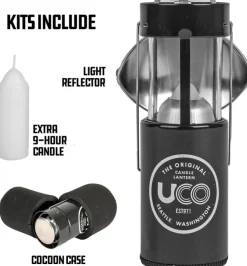 Uco Original Kynttilalyhtysetti, Punainen
